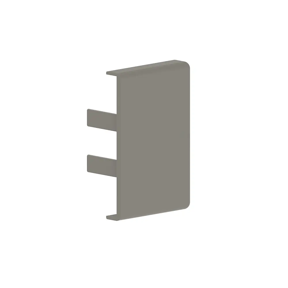 25x40- Embout pour goulotte murale grise (RAL 7030) 