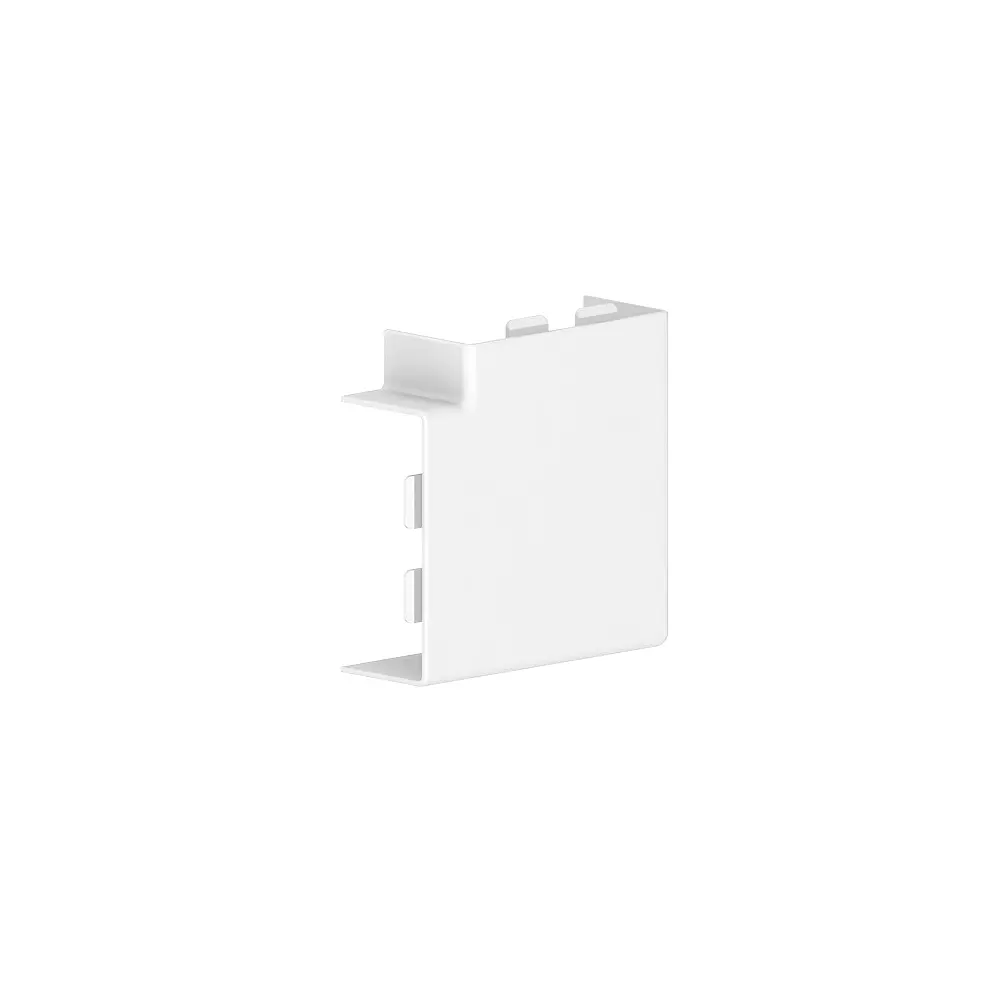 40x90- Vlakke hoek (RAL 9010 - Polarwit) - VPE=1