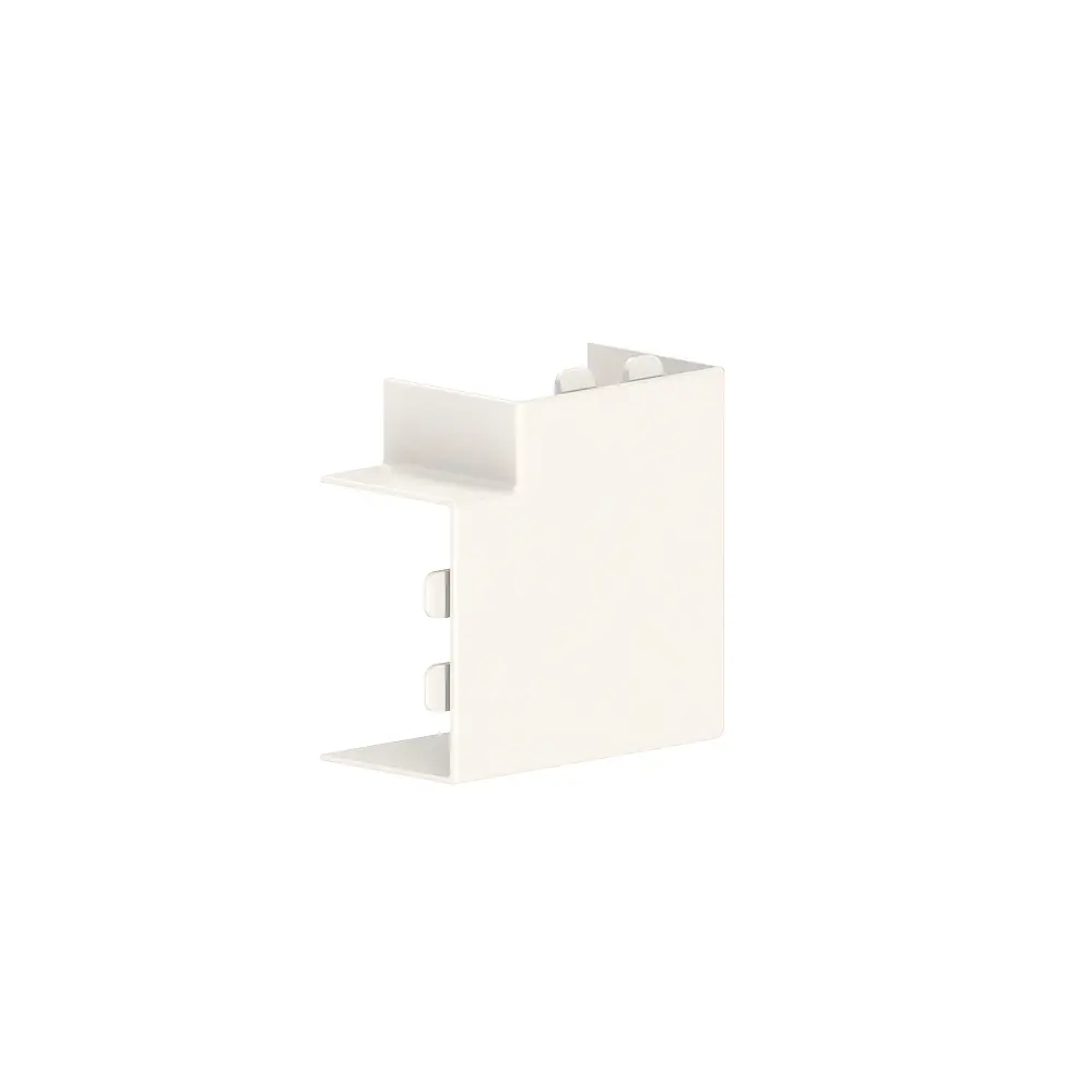 25x40- Vlakke hoek (RAL 9001 - Crèmewit) - VPE=4