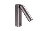 TIBET-3 wall mounted adjustable spotlight on base 5W 2700K 34° (driver included) "Gun black"