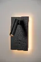 TIBET-4 wall-mounted adjustable spotlight on base 5W 2700K 34° + Halo 5W 2700/3000/4000K (driver included) black