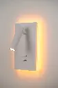 Spot TIBET-4 mural orientable sur base 5W 2700K 34° + Halo 5W  1800/2200/2700K (driver inclus) blanc