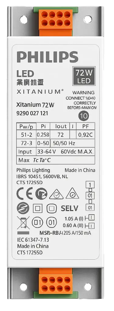 Xitanium 72W 1.2/1.4A 51V DS 230V TFL258LED0P1/2/3/4
