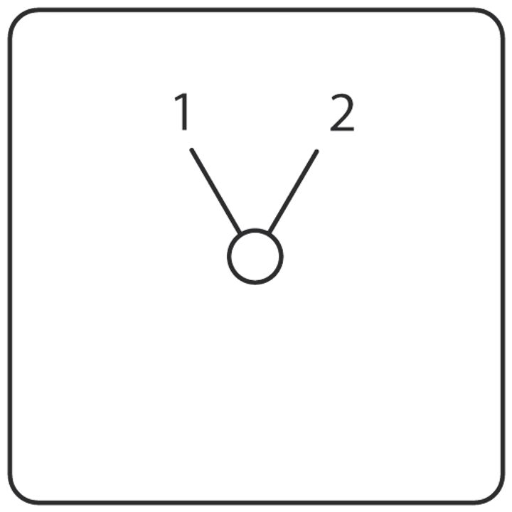 Changeover switch 1-pole without off