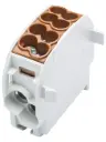 Aftakklem HLAK25 C 1p 2x25, 2x16mm² Cu+Al L bruin