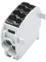 Borne de dériv. HLAK25 C 1p 2x25, 2x16mm² Cu+Al L noire