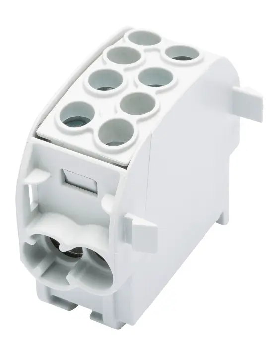 Bornier de dériv. HLAK35 C 1p 2x35, 2x25mm² Cu+Al L gris