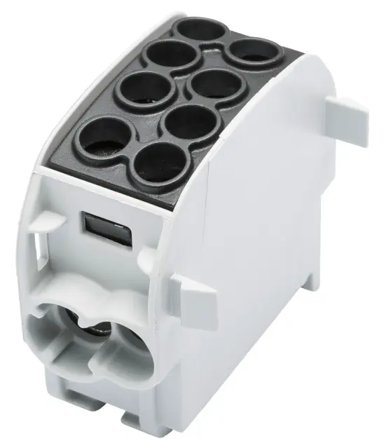 Aftakklem HLAK35 C 1p 2x35, 2x25mm² Cu+Al L zwart