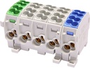 Bornier de dériv. HLAK25 C 5p 2x25, 2x16mm² Cu PE3LN