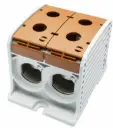 Aansluitklem RKA 1p dubbel 300mm² Cu+Al bruin