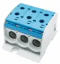 Bornier de racc. RKA 1p triple 95mm² Cu+Al bleu