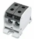 Bornier de racc. RKA 1p double 50mm² Cu+Al noir