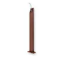 POTELET YARD H 72cm Rust Brown