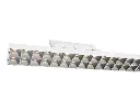 (AS)ALVEA LED-Tracklight  3P TECO 40W 3000/3500/4000K 60° Ra 90 White+Louver Silver Mat