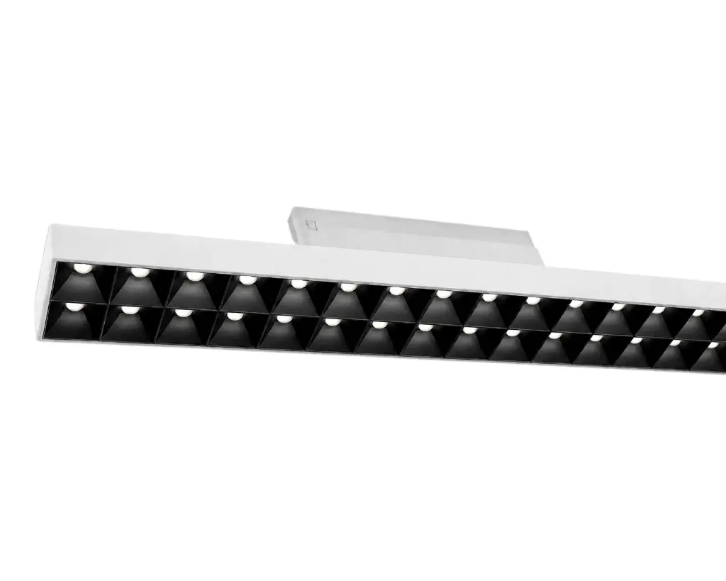 (AS)ALVEA LED-Tracklight 3P TECO 40W 3000/3500/4000K 60° Ra 90 Wit+Gr.ZwartMat 