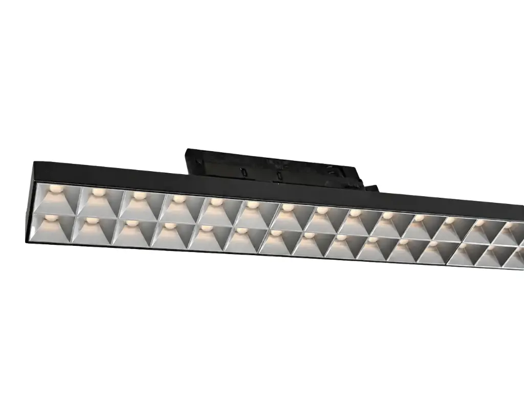 (AS)ALVEA LED-Tracklight 3P TECO 40W 3000/3500/4000K 60° Ra 90 Zwart+Gr.Alu Mat 