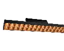 (AS)ALVEA LED-Tracklight  3P TECO 40W 3000/3500/4000K 60° Ra 90 Black+Louver Golden Mat