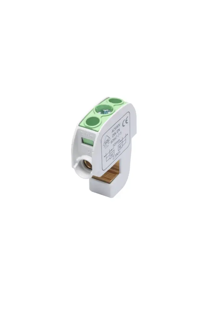 Terminal block SSAK 1p 2x16mm² Cu+Al green