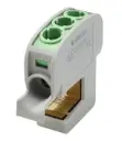 Terminal block SSAK 1p 2x6mm² Cu+Al green