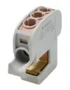 Aansluitklem SSAK 1p 2x6mm²  Cu+Al bruin