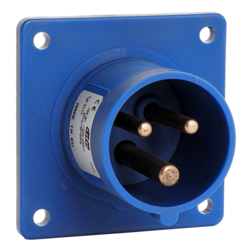 [/02111] IDE CEE 16A 3p 230VAC IP44 socle de racc. enc. droit