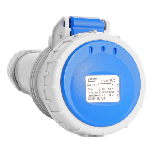 [/02701] IDE CEE 16A 3p 230VAC IP67 prise mobile