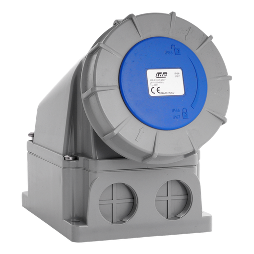 [/02871] IDE  CEE  63A 2p+A 250V IP67 stopcontact opbouw