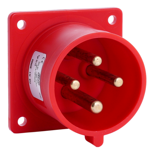 [/03115] IDE CEE 32A 4p 400VAC IP44 socle de racc. enc. droit