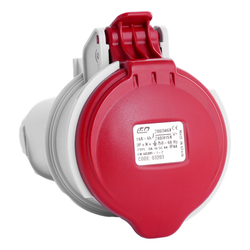 [/03203] IDE CEE 16A 5p 400VAC IP44 prise mobile
