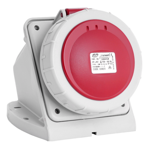 [/03823] IDE CEE 16A 5p 400VAC IP67 prise murale
