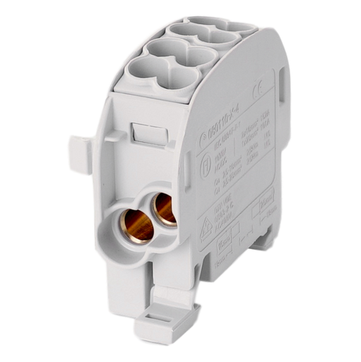 [/080110-0-4] Aftakklem HLAK25 C 1p 2x25, 2x16mm² Cu L grijs