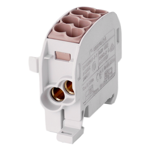 [/080110-3-4] Aftakklem HLAK25 C 1p 2x25, 2x16mm² Cu L bruin