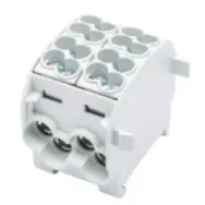 [/080120-0-3] Borne de dériv. HLAK25 C 1p 4x25, 4x16mm² Cu+Al L grise