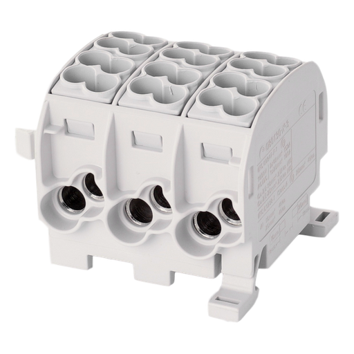 [/080130-0-3] Branching terminal block HLAK25 C 3p 2x25, 2x16mm² Cu+Al 3L