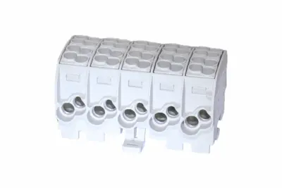 [/080150-0-3] Bornier de dériv. HLAK25 C 5p 2x25, 2x16mm² Cu+Al 5L