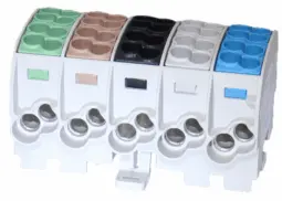 [/080150-5-4] Bornier de dériv. HLAK25 C 5p 2x25, 2x16mm² Cu PE3LN