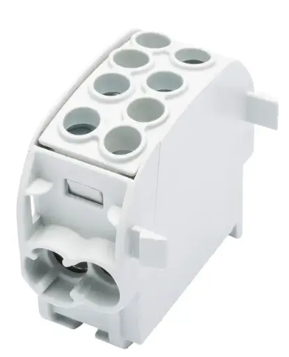 [/080210-0-3] Bornier de dériv. HLAK35 C 1p 2x35, 2x25mm² Cu+Al L gris