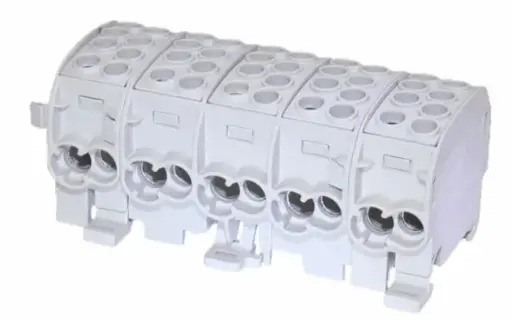 [/080250-0-4] Bornier de dériv. HLAK35 C 4p 2x35, 2x25mm² Cu 5L