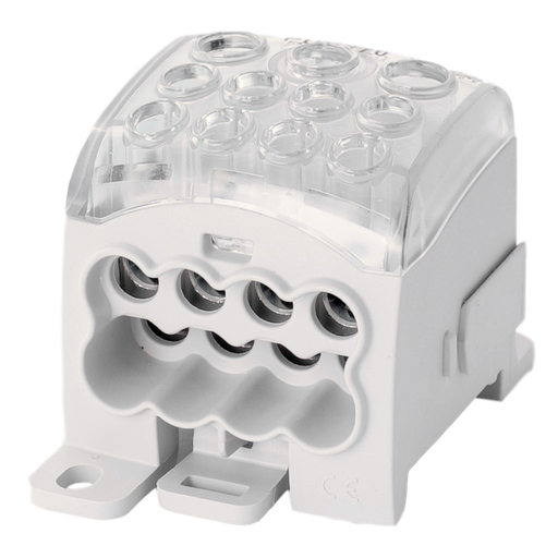 [/082070-0-3] Verdeelklem PDB270 1p 95, 2x35, 8x25mm²  Cu+Al grijs