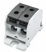 [/087320-4-3] Aansluitklem RKA 21p dubbel 50mm² Cu+Al zwart