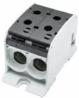 [/087520-4-3] Bornier de racc. RKA 1p double 95mm² Cu+Al noir