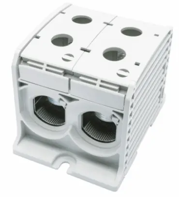 [/087920-0-3] Bornier de racc. RKA 1p double 300mm² Cu+Al gris