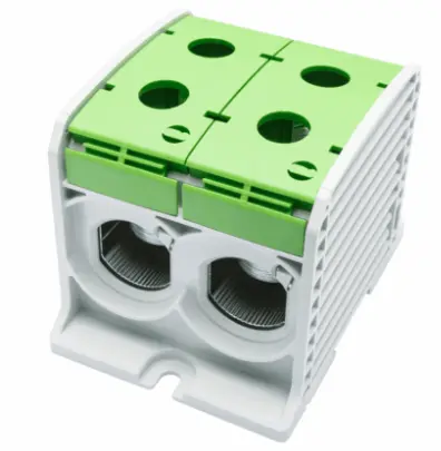 [/087920-2-3] Aansluitklem RKA 1p dubbel 300mm² Cu+Al groen