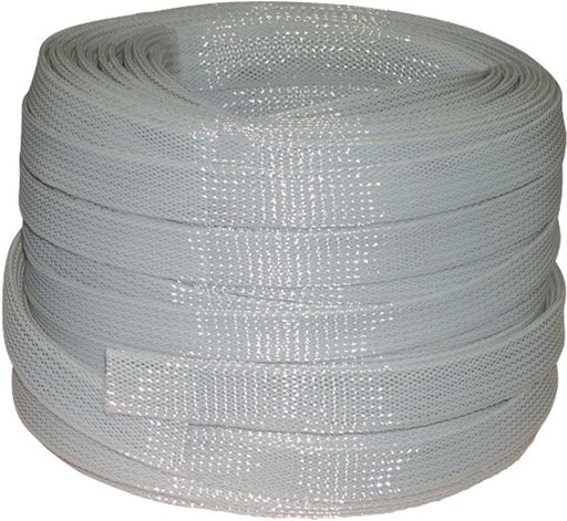 [/15510016] Protection braided sleeve polyamide 6.6 - 16 to 21mm grey