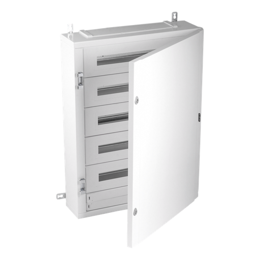 [/40AS120PO150BW] Metalen kast IP40 120 mod. (150mm) Volle deur + KITTT