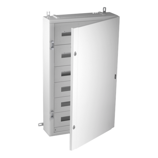 [/40AS168PO150BW] Metalen kast IP40 168 mod. (150mm) Volle deur + KITTT