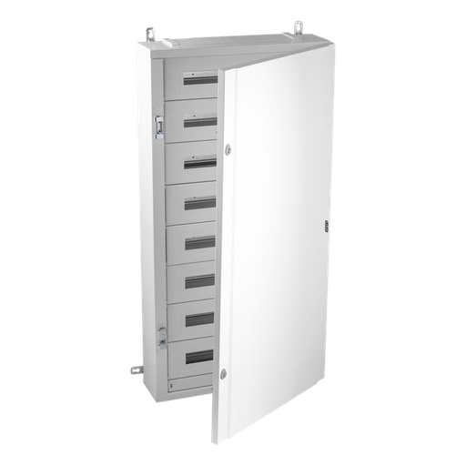 [/40AS192PO150BW] Metalen kast IP40 192 mod. (150mm) Volle deur + KITTT