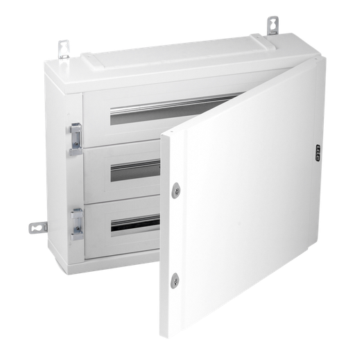 [/40AS72PO150BW] Metalen kast IP40 72 mod. (150mm) Volle deur + KITTT