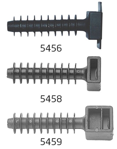 [/5458] Anchor base for cable tie D8 x 44 black