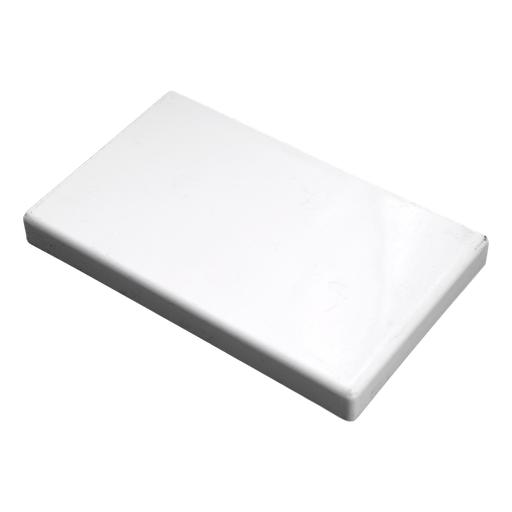 [/93415] Embout 100x60 blanc RAL9016